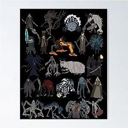 Bloodborne bosses Poster