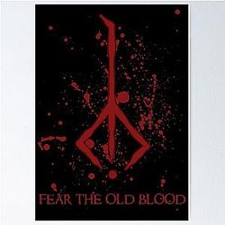 Hunter Symbol - Bloodborne Caryll Rune Poster