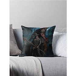 Father Gascoigne Bloodborne Throw Pillow