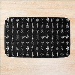 Bloodborne caryll runes  Bath Mat