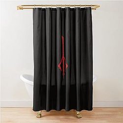 Bloodborne Hunters Mark Shower Curtain