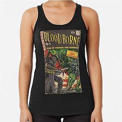 Bloodborne - comic cover fan art Racerback Tank Top