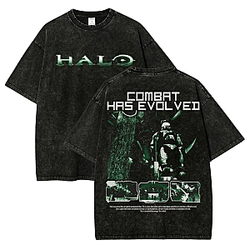 Halo Retro Vintage PTTTT0804 Washed  Bloodborne T-Shirts