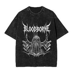 Hunter Mark Vintage Washed PTTT0804  Bloodborne T-Shirts