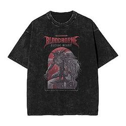 Lovecraftian Horror PTTT0804 Washed  Bloodborne T-Shirts