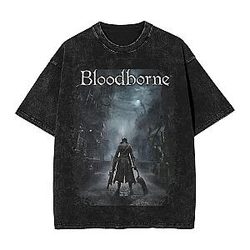 Vintage Style PTTT3006 Washed  Bloodborne T-Shirts