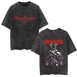 Horror Hunter Graphic PTTT1509 Washed  Bloodborne T-Shirts