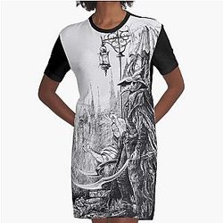 Eileen the Crow - Bloodborne Graphic T-Shirt Dress