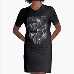 Bloodborne Skull  Graphic T-Shirt Dress