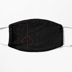 Dark red Hunter's mark and other Bloodborne caryll rune for fellow hunters which must hunt Flat Mask