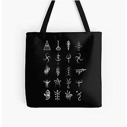 Bloodborne caryll runes  All Over Print Tote Bag