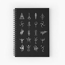 Bloodborne caryll runes  Spiral Notebook