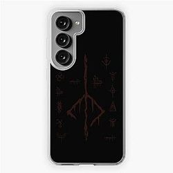 Dark red Hunter's mark and other Bloodborne caryll rune for fellow hunters which must hunt Samsung Galaxy Soft Case