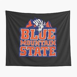 Retro Blue Mountain State Tapestry