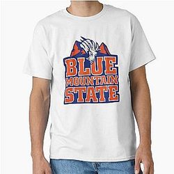Retro Blue Mountain Classic T-Shirt