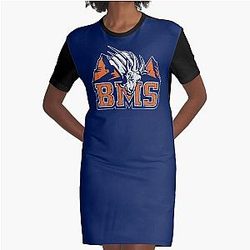 BMS Blue Mountain State Graphic T-Shirt Dress