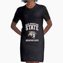 Blue Mountain State Mountain Goats Graphic T-Shirt Dress