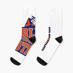 Retro Blue Mountain Socks