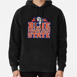 Retro Blue Mountain Hoodie