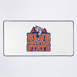 Retro Blue Mountain State Desk Mat