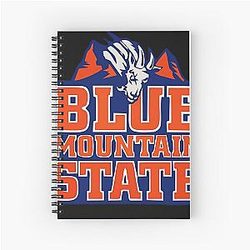 Retro Blue Mountain Notebook