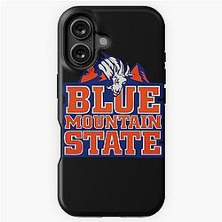 Retro Blue Mountain iPhone Tough Case