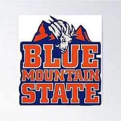 Retro Blue Mountain State Poster