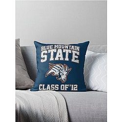Blue Mountain State Class of 2012 Throw Pillow