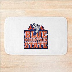 Retro Blue Mountain State Bath Mat