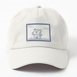 Blue box dog Dad Hat