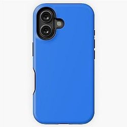 Simple Blue Box iPhone Tough Case