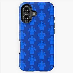 Man in a blue box iPhone Tough Case
