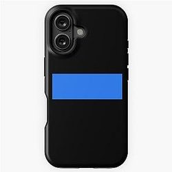 Simple Blue Box iPhone Tough Case