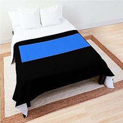 Simple Blue Box Comforter