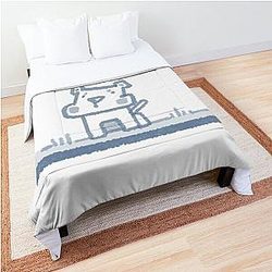Blue box dog Comforter