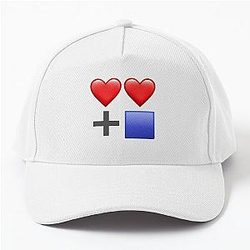two hearts and a blue box Baseball Cap