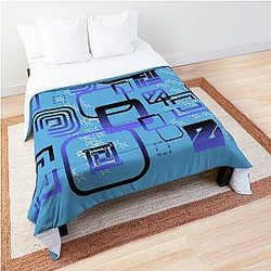 Blue box assortment Comforter
