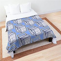 Blue Box of Rice Comforter
