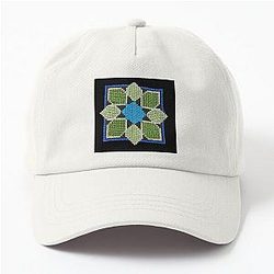 Blue Box Avec Green Dad Hat