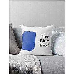 The Blue Box! Throw Pillow