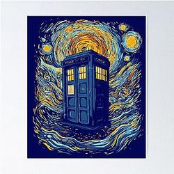 Starry blue box Poster