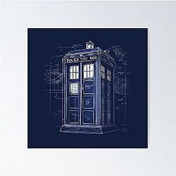 The Blue Box Blueprint Poster