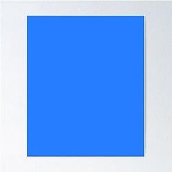 Simple Blue Box Poster
