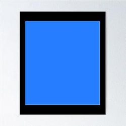 Simple Blue Box Poster