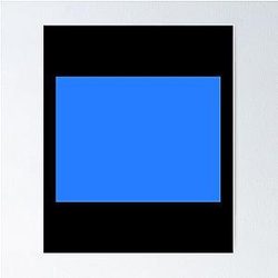 Simple Blue Box Poster