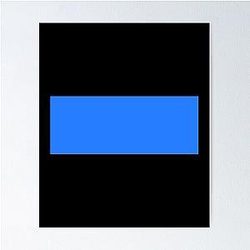 Simple Blue Box Poster