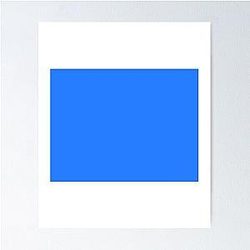 Simple Blue Box Poster