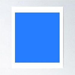Simple Blue Box Poster