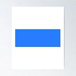 Simple Blue Box Poster