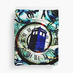 blue box  Duvet Cover